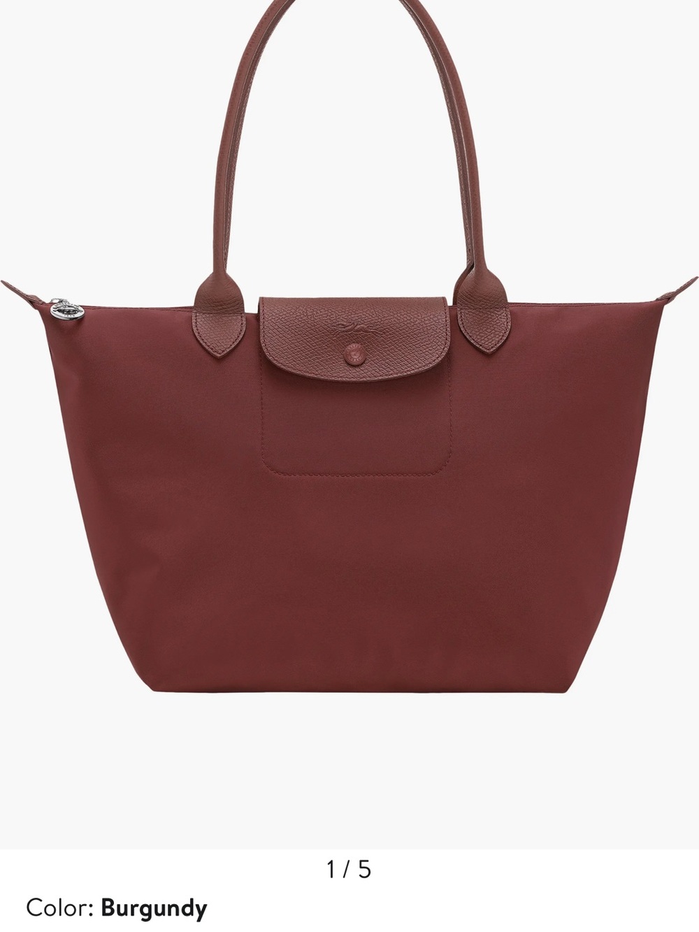 Longchamp Burgundy Tote Bag
